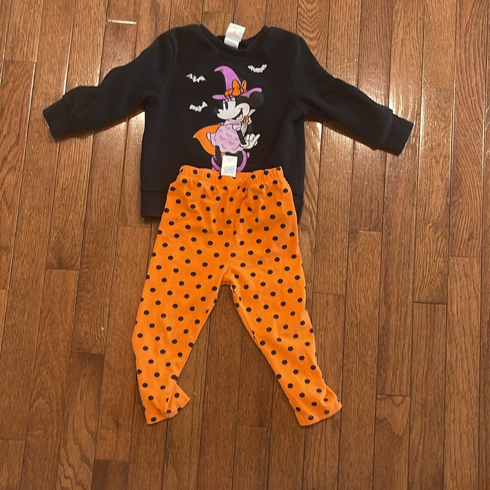 Disney Junior Minnie Mouse halloween sweatshirt set